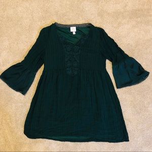 Forrest Green Long Sleeve Dress